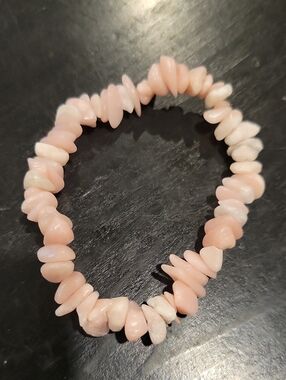 Pink Opal Crystal Chip Bracelet